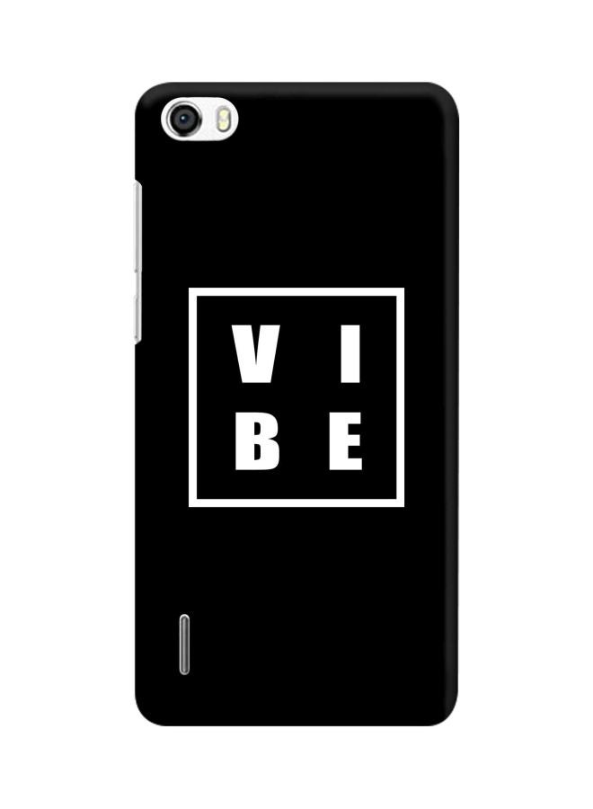 ستايلايزد غطاء حماية من سلسلة سناب كلاسيك مطبوع عليه كلمة "Vibe" لهاتف هواوي هونر 6 أسود/ أبيض - Image 1