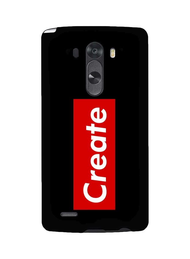 Stylizedd Snap Classic Series Create Printed Case Cover For LG G3 Black/Red/White - Image 1