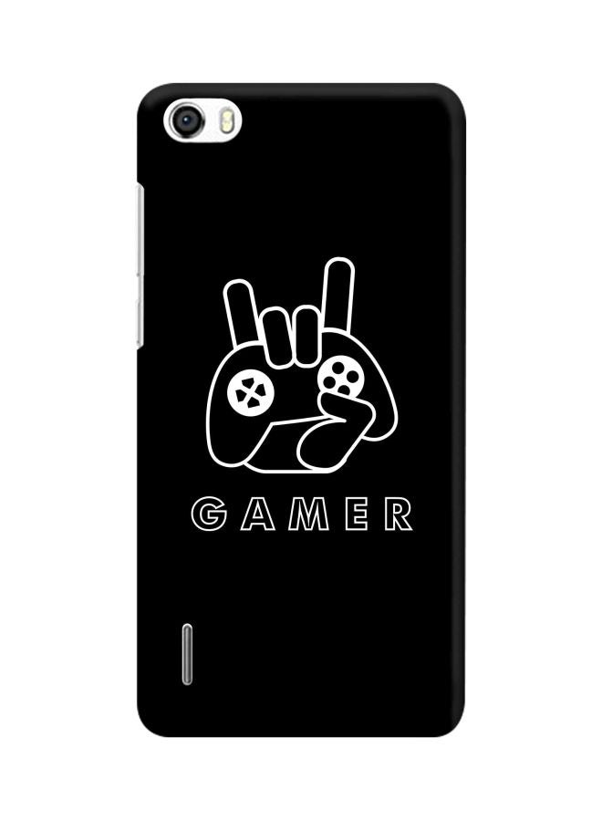 Stylizedd Snap Classic Series Gamer Printed Case Cover For Huawei Honor 6 Black/White  - Image 1