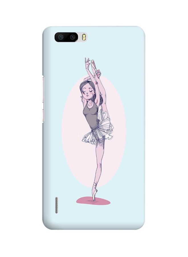 Snap Classic Series Flying Ballerina Printed Protective Case Cover For Huawei Honor 6 Plus Blue/Orange/Grey