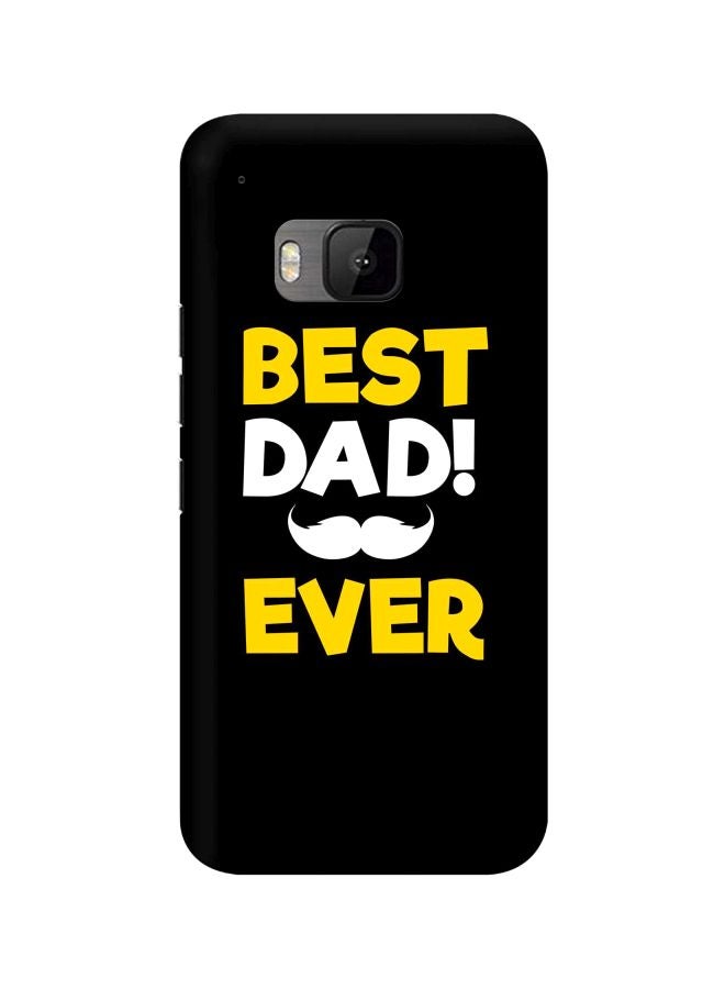 Stylizedd Snap Classic Series Best Dad Ever Printed Case Cover For HTC One M9 Black/Yellow/White - Image 1