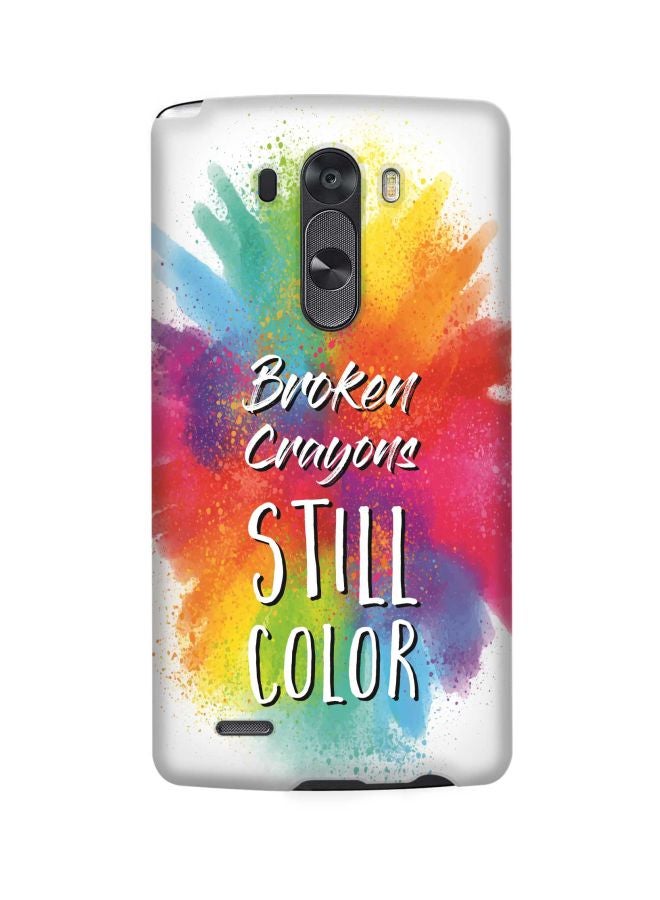 ستايلايزد غطاء حماية واقٍ من سلسلة سناب كلاسيك بطبعة عبارة ‘Broken Crayons‘ لهاتف إل جي G3 متعدد الألوان - Image 1