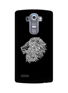 Snap Classic Series Lion Abstract Printed Case Cover For LG G4 Black/White