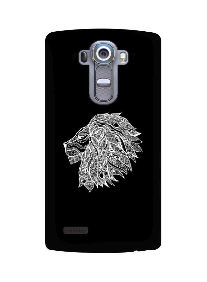 Stylizedd - Snap Classic Series Lion Abstract Printed Case Cover For LG G4 Black/White - Image 1