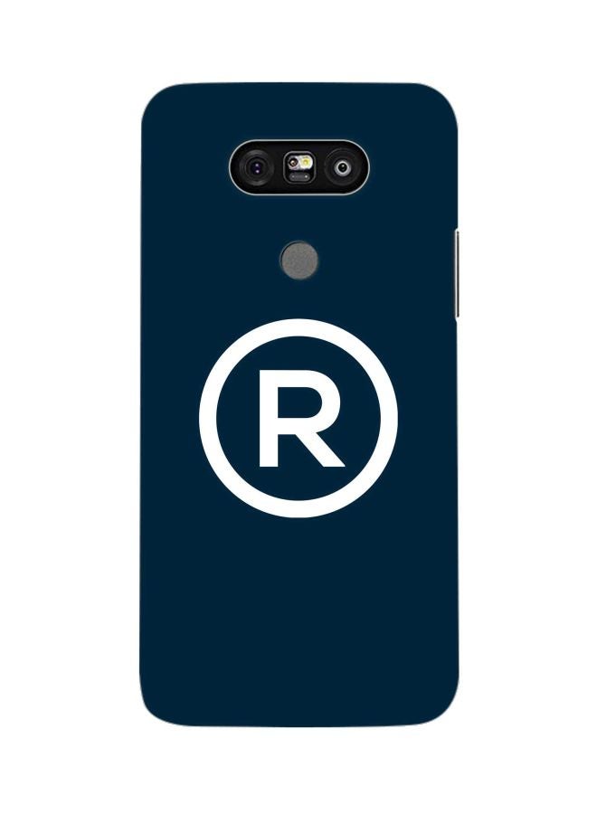 Stylizedd - Snap Classic Series Registered Printed Case Cover For LG G5 Blue/White - Image 1