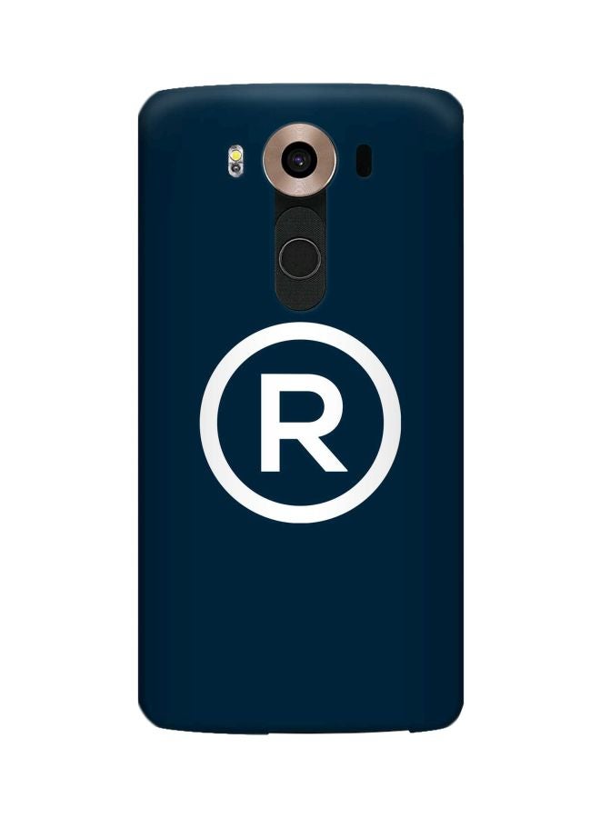 ستايلايزد غطاء حماية واقٍ من سلسلة سناب كلاسيك بطبعة رمز العلامة التجارية المسجلة لهاتف إل جي V10 أزرق / أبيض - Image 1