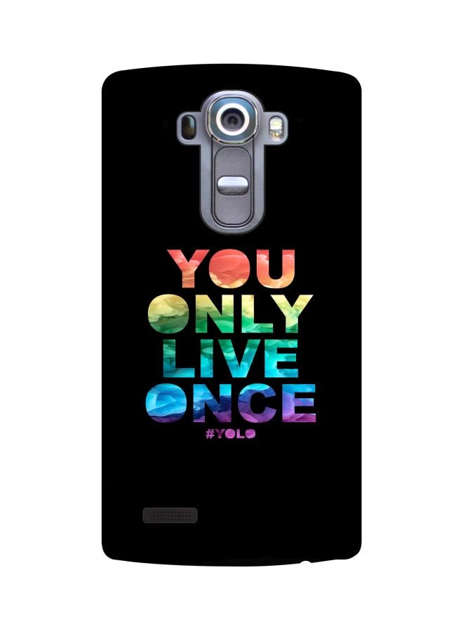 Stylizedd Printed Protective Back Case Cover For LG G4 Black/Blue/Green - Image 1