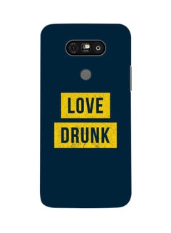 Snap Classic Series Love Drunk Printed Case Cover For LG G5 Blue/Yellow