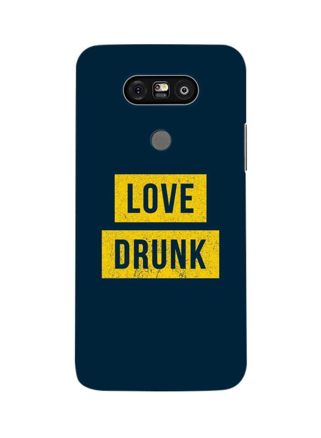 Stylizedd - Snap Classic Series Love Drunk Printed Case Cover For LG G5 Blue/Yellow - Image 1