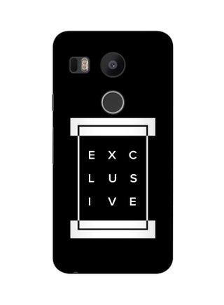 Snap Classic Series Exclusive Printed Case Cover For Google Nexus 5X Black/White - v1601968400/N40465219A_1