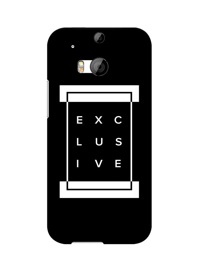 Stylizedd - Snap Classic Series Exclusive Printed Case Cover For HTC One M8 Black/White - Image 1