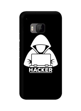 Snap Classic Series Hacker Printed Case Cover For HTC One M9 Black/White - v1601968554/N40465507A_1