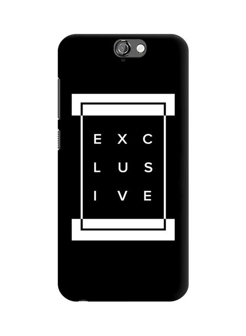 Snap Classic Series Exclusive Printed Case Cover For HTC One A9 Black/White