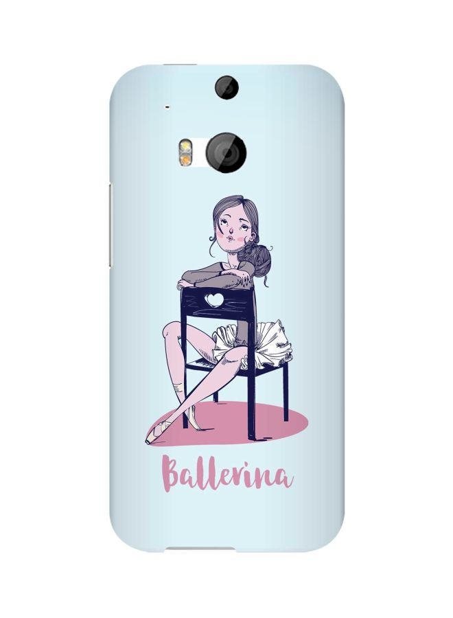 Stylizedd Snap Classic Series Ballerina Printed Case Cover For HTC One M8 Blue/Pink/Black - Image 1