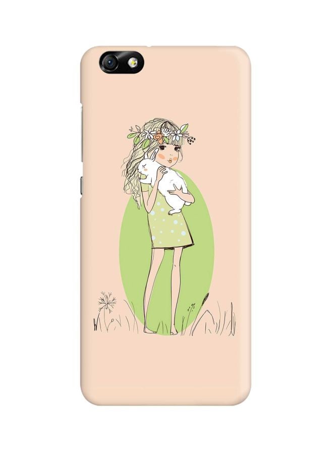 Stylizedd Snap Classic Series Bunny Cuddles Printed Case Cover For Huawei Honor 4X Beige/Green/White - Image 1