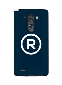 Snap Classic Series Registered Printed Case Cover For LG G3 Blue/White