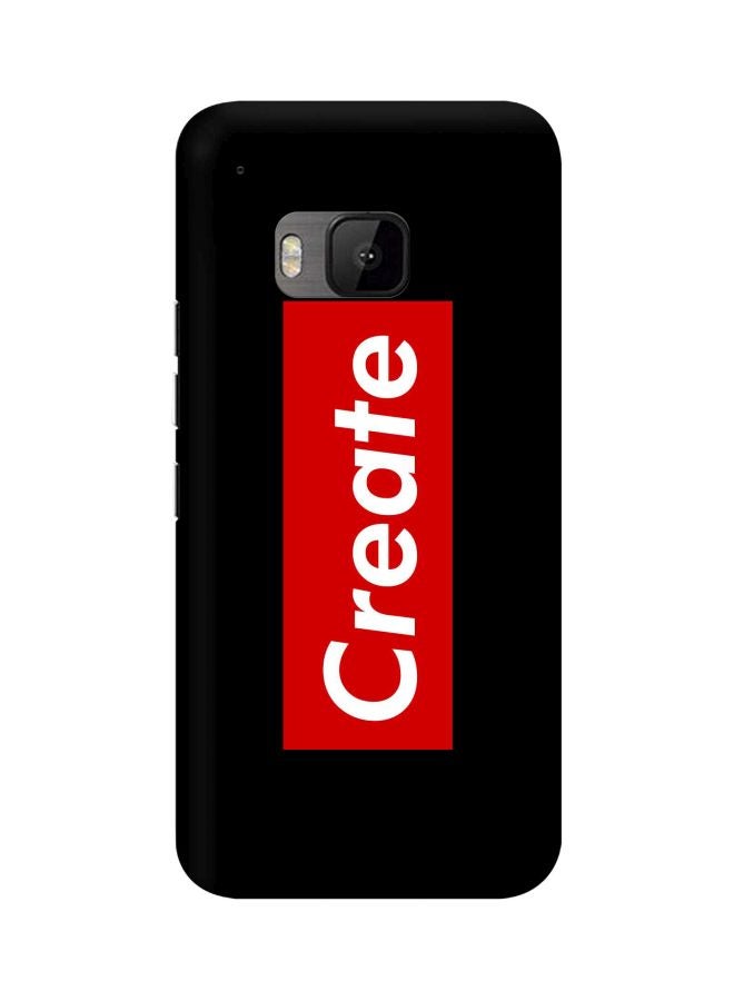 ستايلايزد غطاء حماية من سلسلة سناب كلاسيك بطبعة كلمة "Create" لهاتف إتش تي سي ون M9 أسود/أحمر/أبيض - Image 1