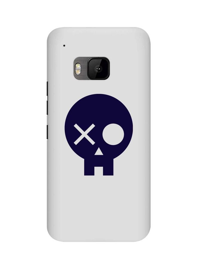 Stylizedd Snap Classic Series Skull Patch Printed Case Cover For HTC One M9 White/Purple - Image 1