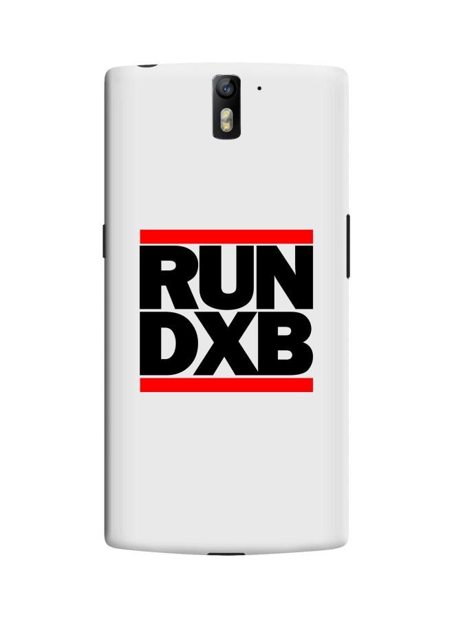 Stylizedd Snap Classic Series Run DXB Printed Case Cover For OnePlus 1 White/Black/Red - Image 1