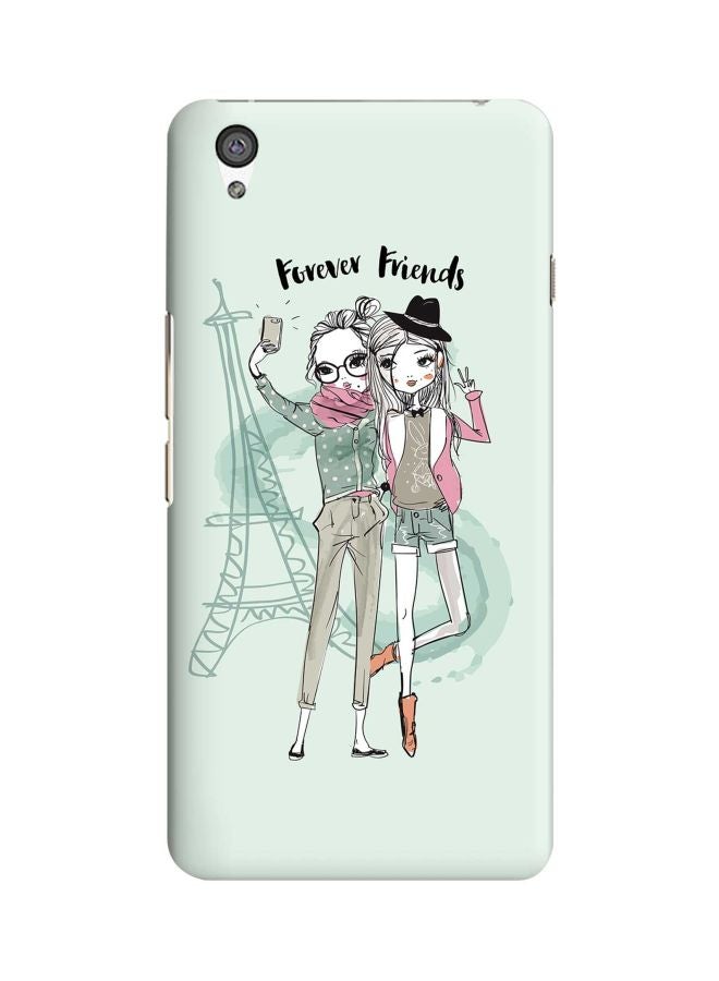Snap Classic Series Forever Friends Printed Case Cover For OnePlus X Blue/Pink/White