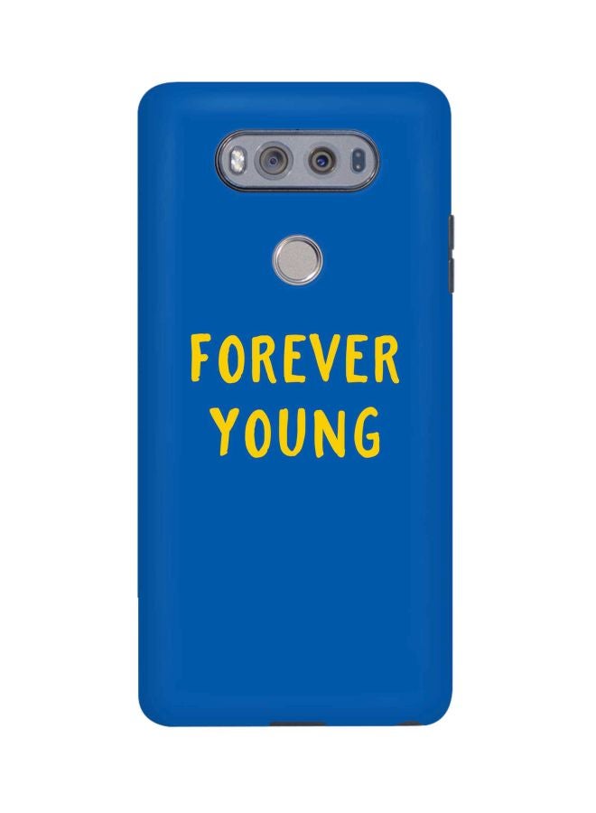 Snap Classic Series Forever Young Printed Case Cover For LG V20 Blue/Yellow