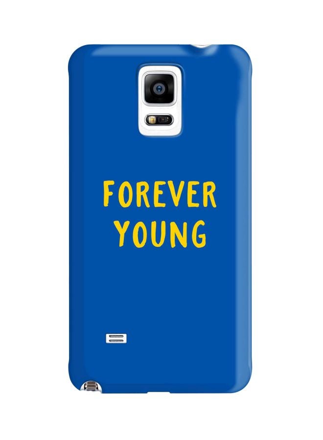 Stylizedd Snap Classic Series Forever Young Printed Protective Case Cover For Samsung Galaxy Note 4 Blue/Yellow  - Image 1