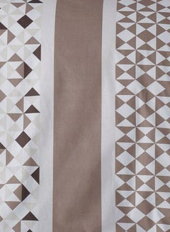 REGAL IN HOUSE 4-Piece Printed Duvet Cover Set White/Beige/Brown Queen  - Image 2