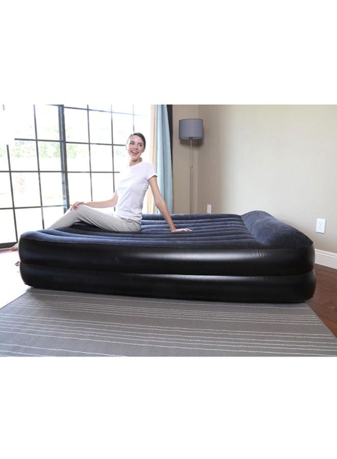 بست واي سرير هوائي أيرولوكس مزود بمضخة الهوائية ذات تيار متردد مدمجة بالسرير أسود 203x152x46سم - Image 2