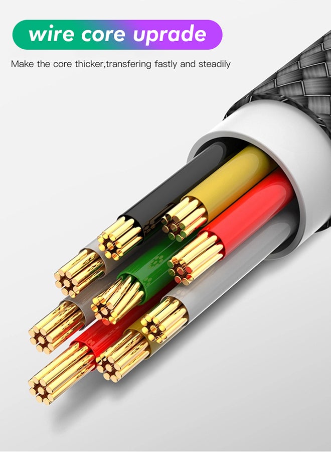 Jellico Micro High Speed Intelligent Micro USB Data Cable Multicolour - Image 3