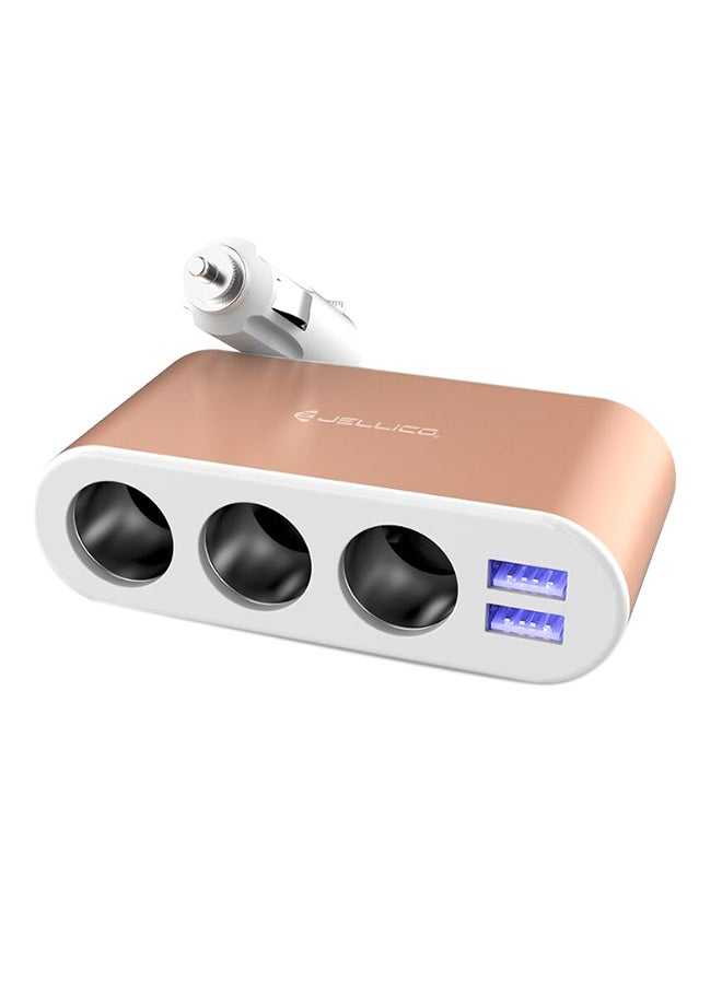 Jellico 2 USB Ports Fast Car Charger Multicolour - Image 1