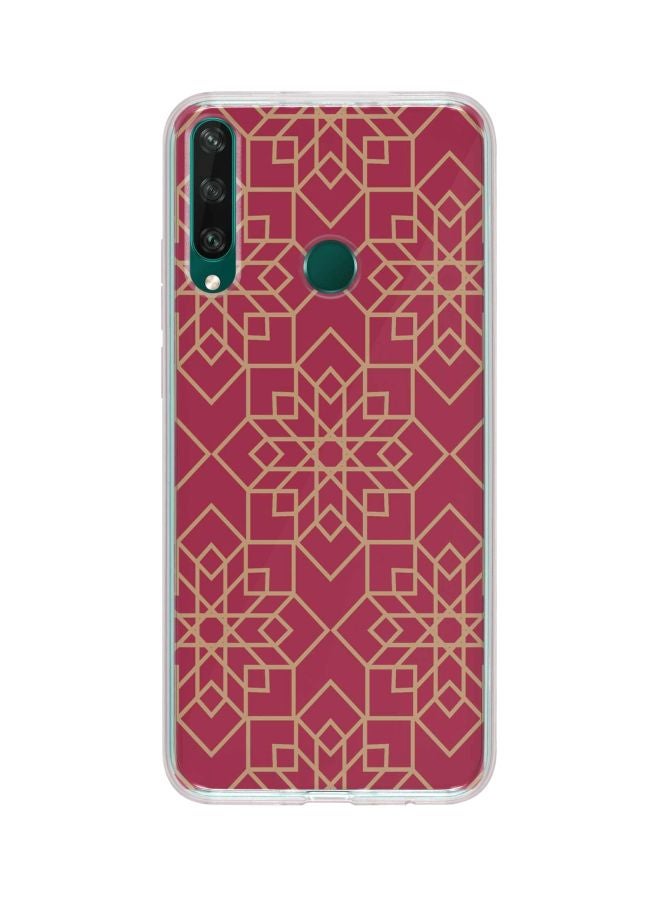 Stylizedd Classic Clear Series Ottoman Art Printed Case Cover For Huawei Y6p Red/Yellow  - Image 1