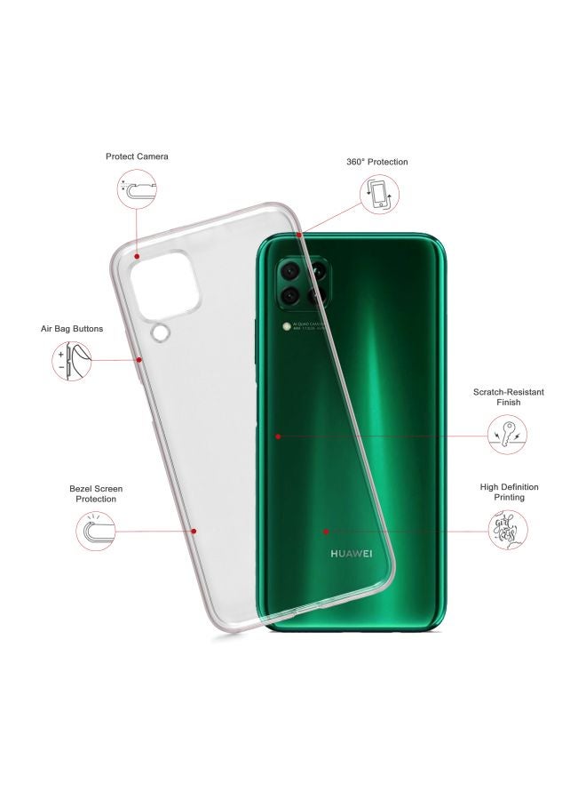 Stylizedd Classic Clear Series Watermelon Bits Printed Case Cover For Huawei nova 7i Green/White  - Image 2