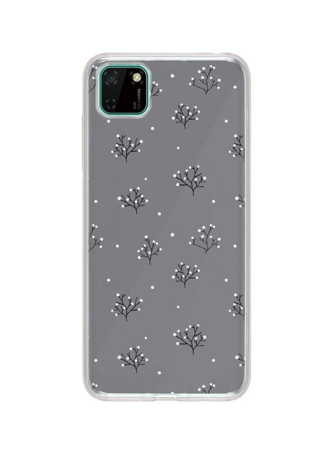 Stylizedd Classic Clear Series Winter Splinter Printed Case Cover For Huawei Y5p Grey/Black/White  - Image 1