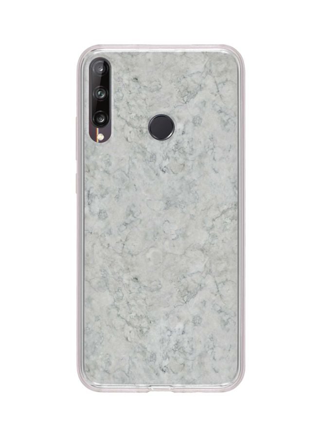 Stylizedd Classic Clear Series Marble Texture Printed Case Cover For Huawei Y7p Grey  - Image 1