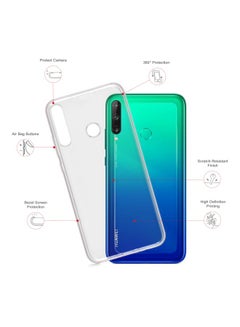 Stylizedd Classic Clear Series Marble Texture Printed Case Cover For Huawei Y7p Grey  - Image 2