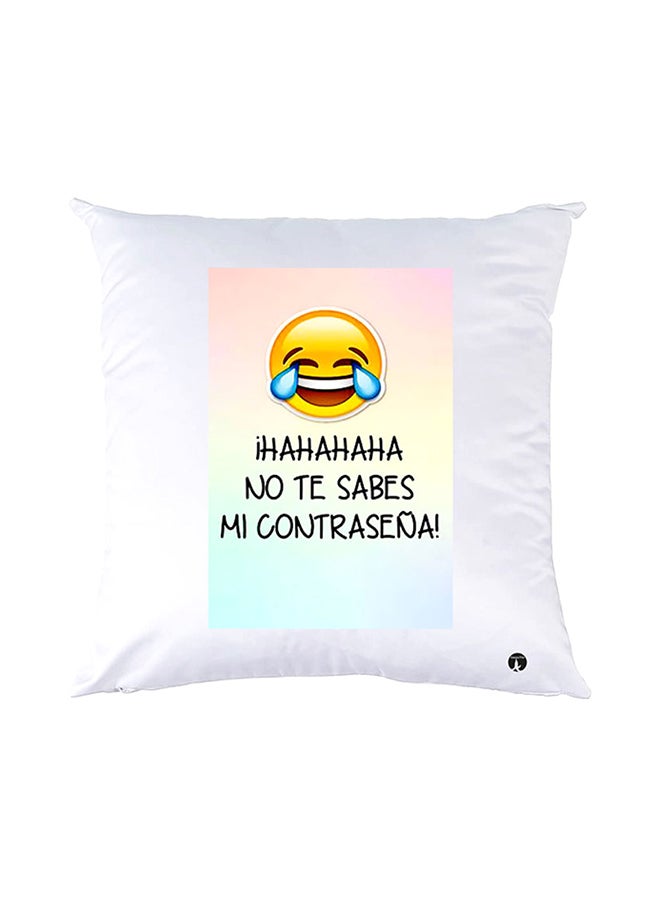 BP Printed Pillow White 30x30cm