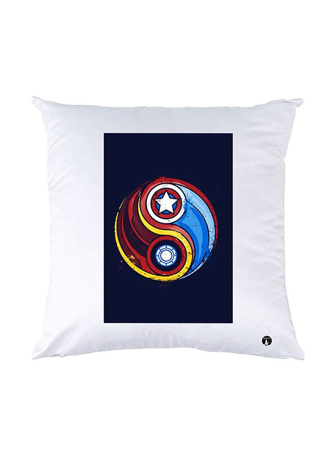 BP Printed Pillow White 30x30cm