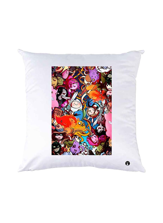 بي بي وسادة نوم مزينة بطبعات أبيض 30x30سم