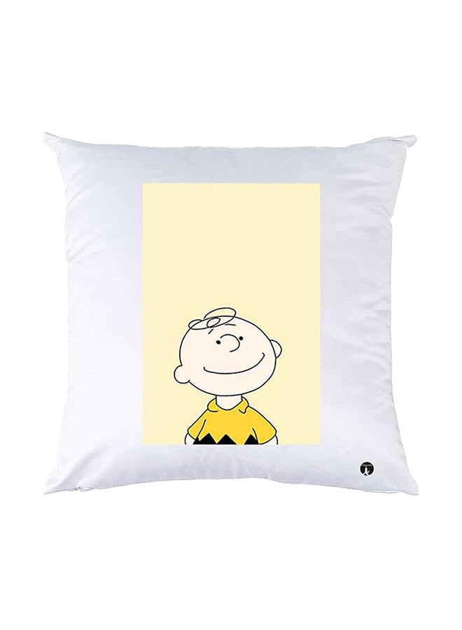 بي بي وسادة نوم مزينة بطبعات أبيض 30x30سم