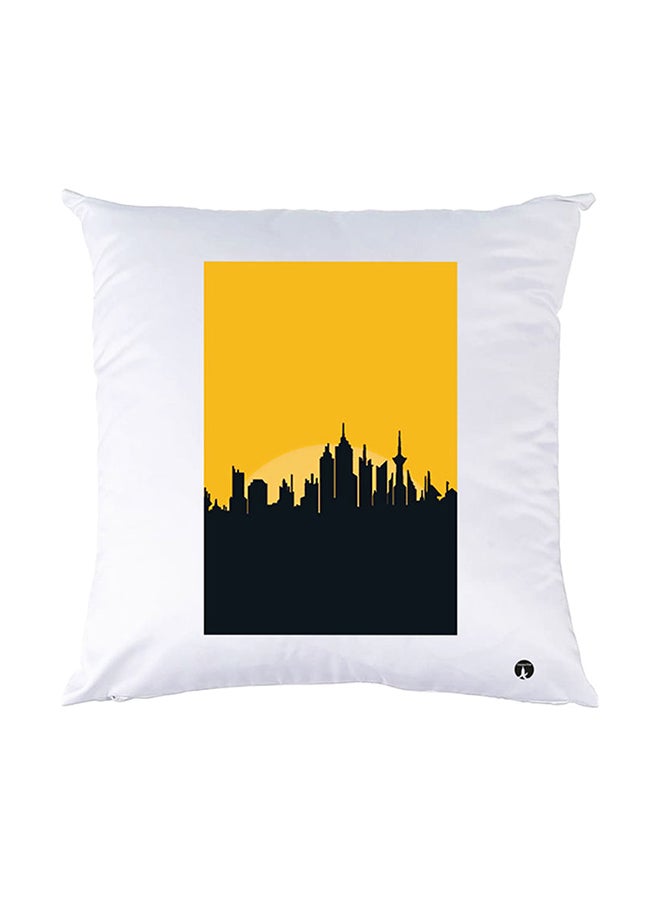 BP Printed Pillow White 30x30cm