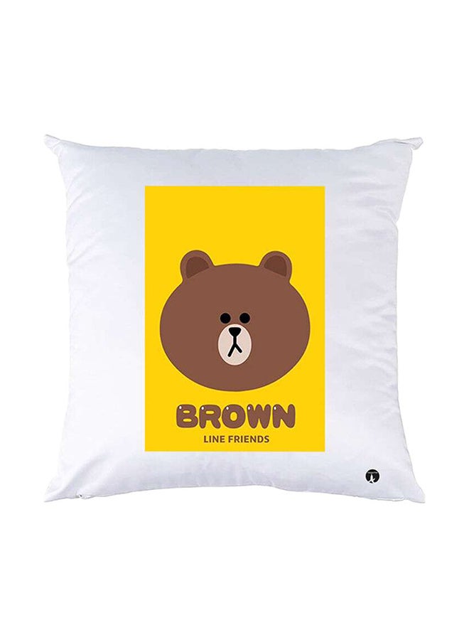BP Printed Pillow White 30x30cm