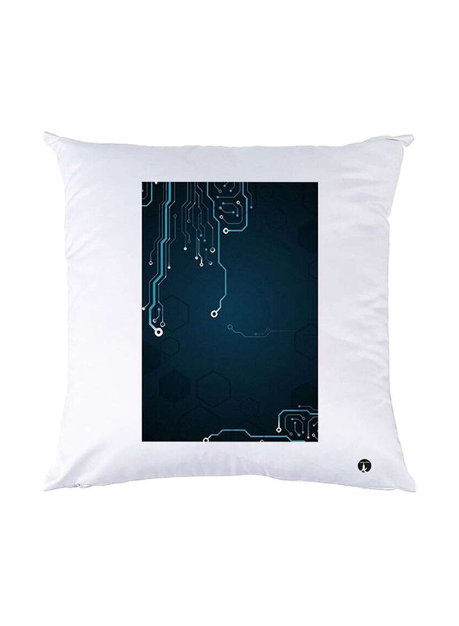 بي بي وسادة نوم مزينة بطبعات أبيض 30x30سم