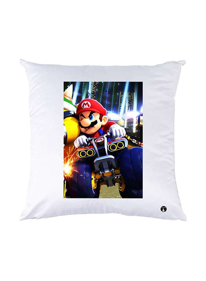 بي بي وسادة نوم مزينة بطبعات أبيض 30x30سم