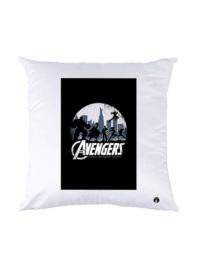BP Printed Pillow White 30x30cm