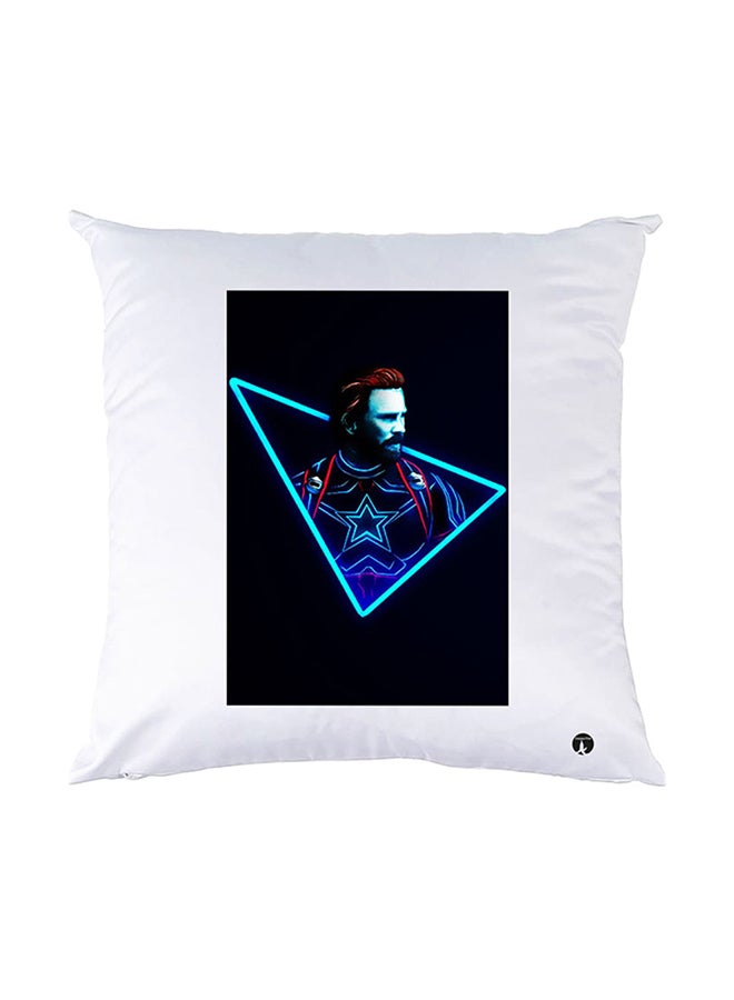 BP Printed Pillow White 30x30cm