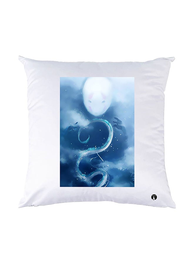 BP Printed Pillow White 30x30cm