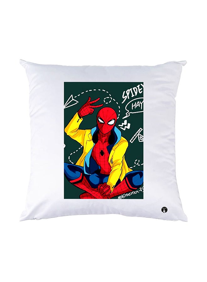 BP Printed Pillow White 30x30cm