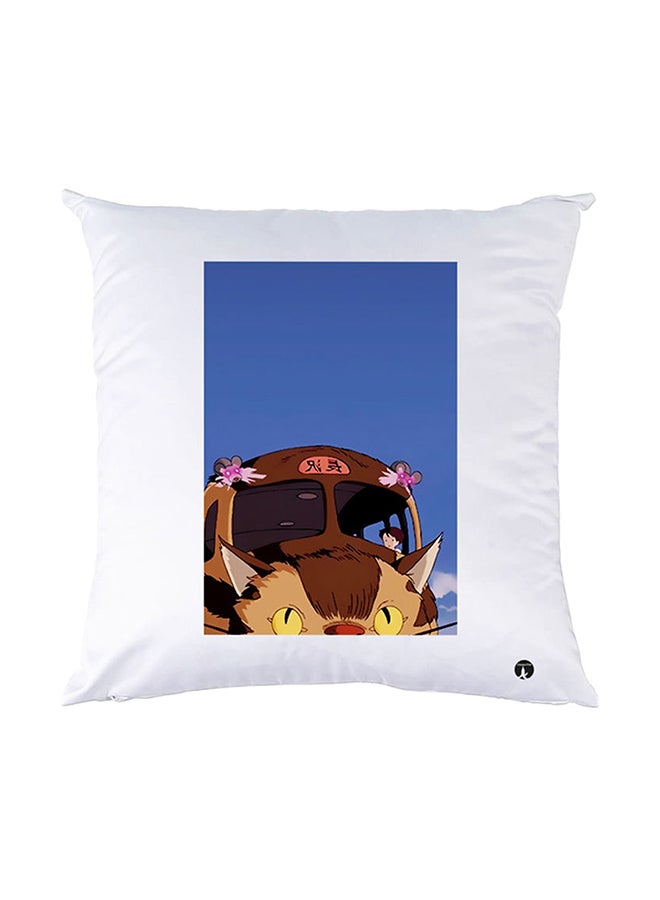 BP Printed Pillow White 30x30cm