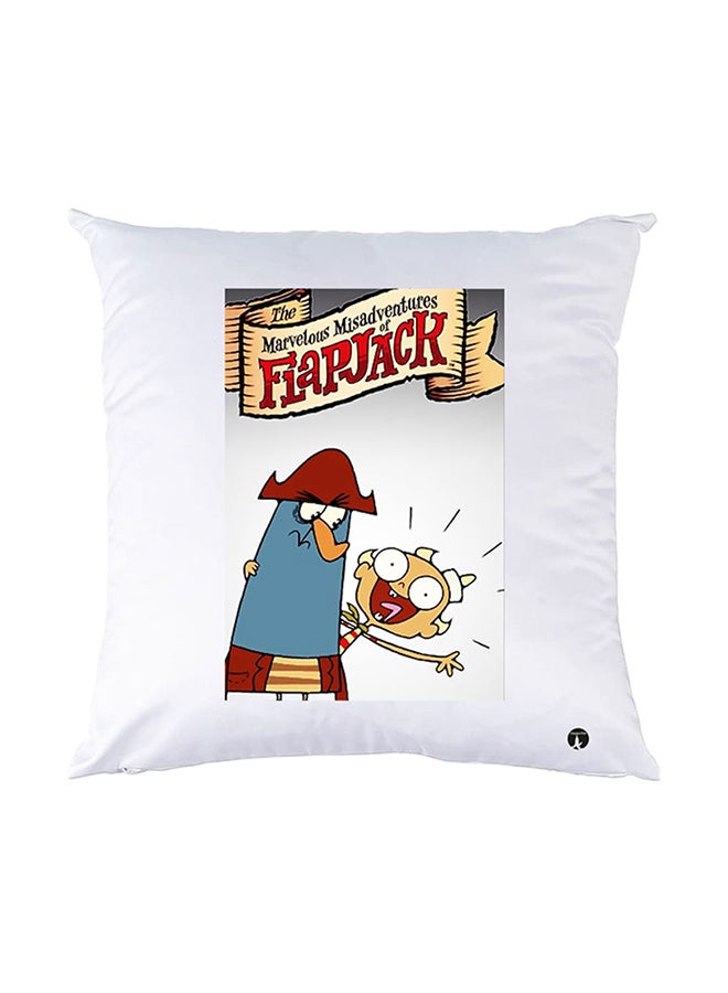 BP Printed Pillow White 30x30cm