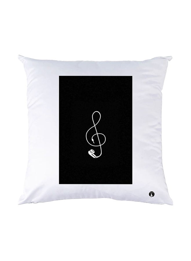 BP Printed Pillow White 30x30cm